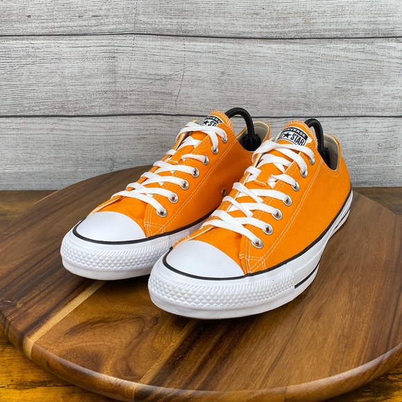 Converse Chuck Taylor All Star Seasonal Orange Low Top Shoe 164937F Mens Size 13 - Picture 2 of 11